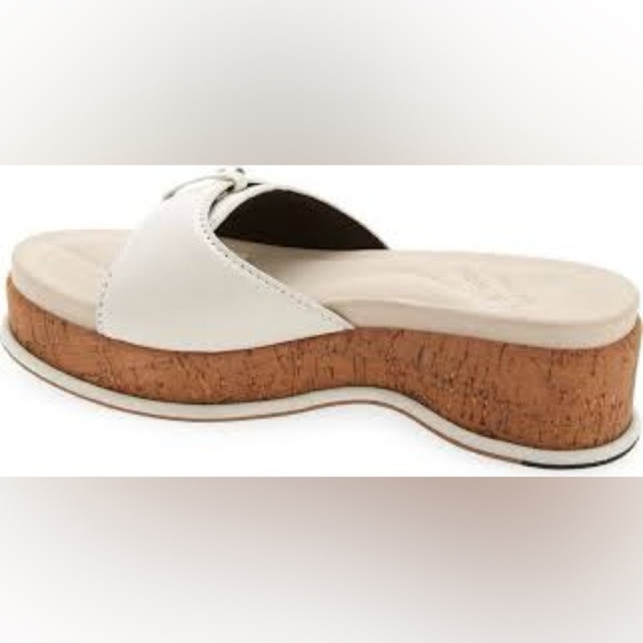 RAG & BONE - SOMMER PLATFORM SLIDE SANDAL IN ANTIQUE WHITE - Picture 4 of 6